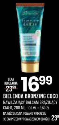 Balsam BIELENDA BRONZING COCO nawilżający brązujący, 200 ml promocja w Drogerie Natura
