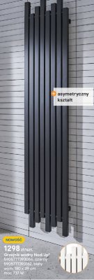 Grzejnik wodny Nodi Up czarny promocja w Castorama