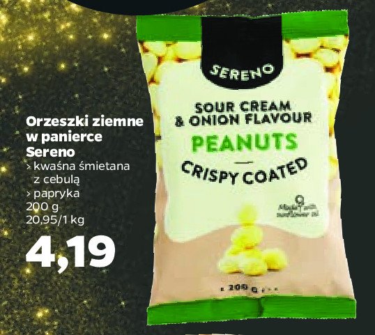 Orzeszki ziemne w panierce kwaśna śmietana z cebulą Sereno promocja