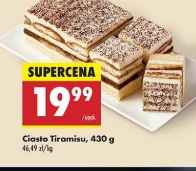 Ciasto tiramisu promocja