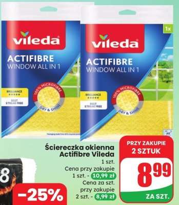 Ściereczka okienna Actifibre promocja w Dino