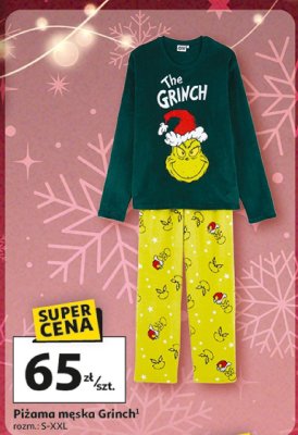 Piżama męska Grinch promocja w Auchan
