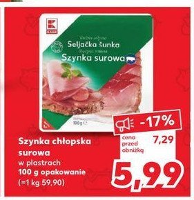 Szynka chłopska K-classic promocja w Kaufland