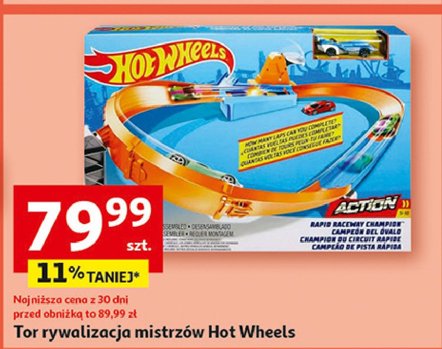 Tor rywalizacja mistrzów Hot wheels promocja w Auchan