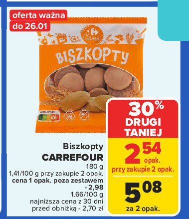 Biszkopty Carrefour promocja w Carrefour