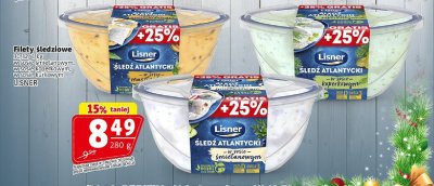 Filety śledziowe w sosie kurkowym Lisner promocja w Prim Market