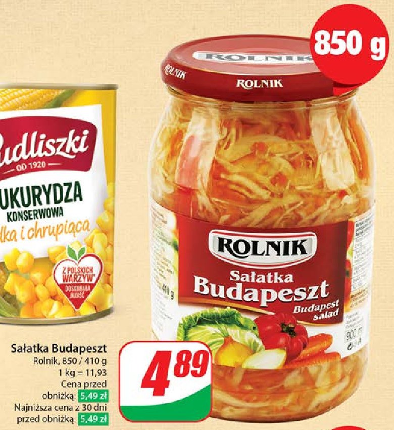 Sałatka budapeszt Rolnik promocja