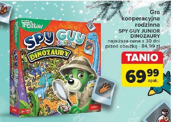 Gra spy guy junior dinozaury Trefl promocja w Carrefour