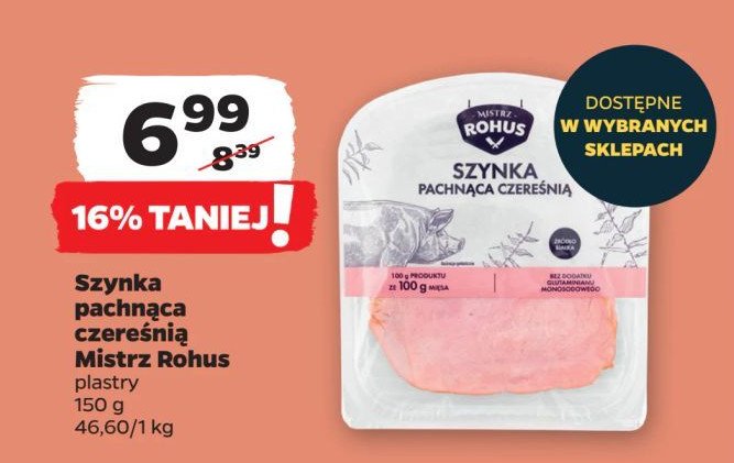 Szynka pachnąca czereśnią Mistrz rohus promocja