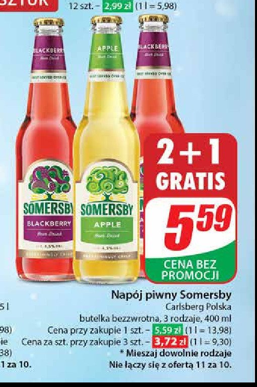 Piwo Somersby Blackberry promocja