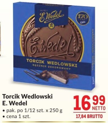 Torcik Wedlowski E. Wedel promocja w Makro