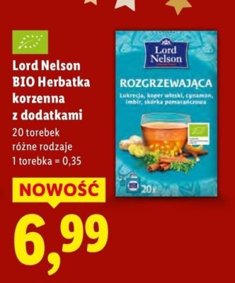 Herbatka BIO korzenna z dodatkami promocja w Lidl