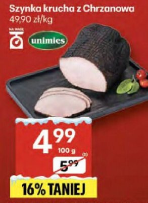 Szynka krucha z Chrzanowa promocja w Delikatesy Centrum