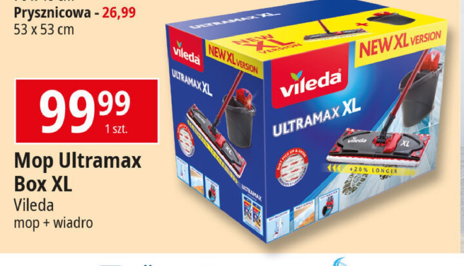 Mop p艂aski xl Vileda ultramax promocja