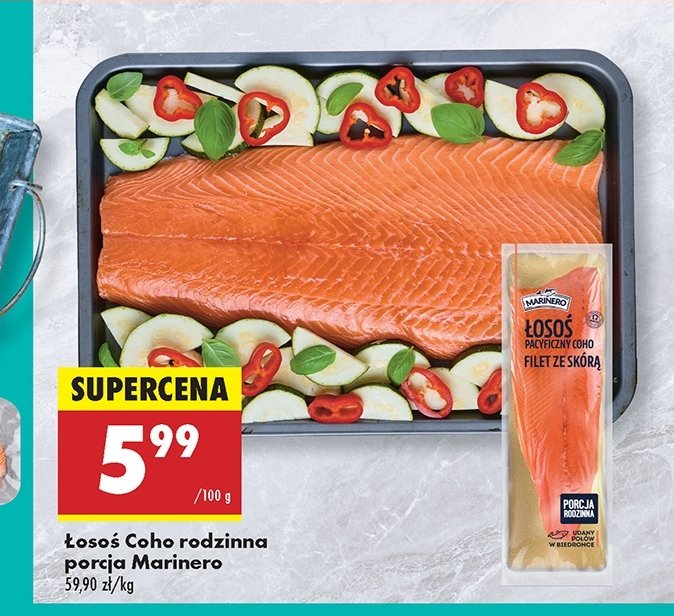 Łosoś coho Marinero promocja w Biedronka