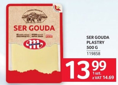 Ser Gouda plastry SER GOUDA PLASTRY 500 g 119858 promocja w Selgros