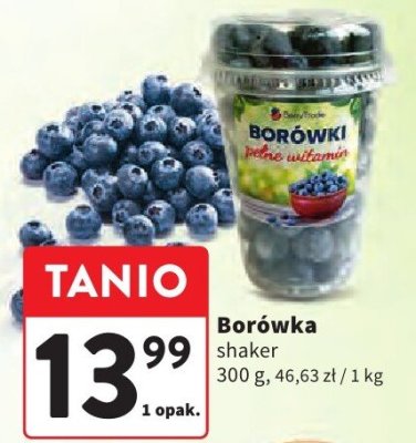 Borówka shaker promocja w Intermarche