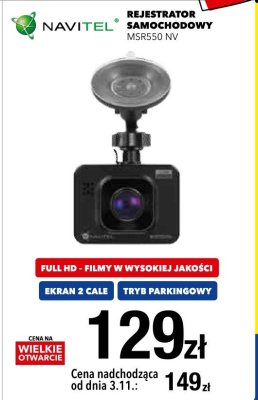 Rejestrator samochodowy NAVITEL MSR550 NY promocja w RTV EURO AGD