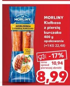Kie艂basa z piersi kurczaka Morliny promocja