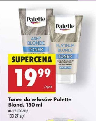 Toner do włosów ashy blonde Palette toner promocja