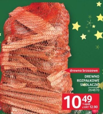 Drewno rozpałkowe smolaczki promocja w Selgros
