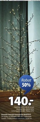 Drzewko świetlne SKAPOLIT promocja w Jysk