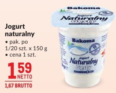 Jogurt naturalny typu greckiego promocja w Makro