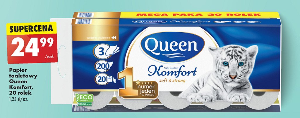 Papier toaletowy komfort Queen promocja