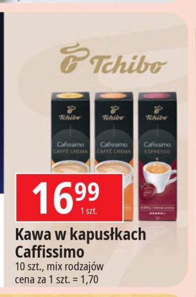 Kawa caffe crema Tchibo cafissimo Tchibo cafe promocja w Leclerc