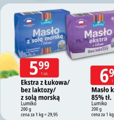 Ekstra z Łukowa/bez laktozy/z solą morską Lumiko promocja w Leclerc