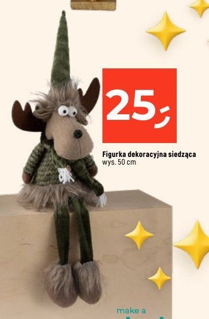 Figurka siedząca 50 cm promocja w Dealz