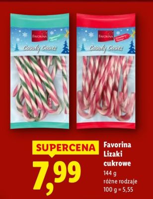 Lizaki cukrowe różne rodzaje Favorina promocja
