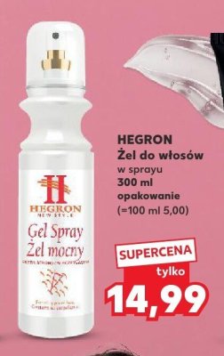 Żel do włosów Hegron w sprayu 300 ml promocja w Kaufland