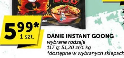 Danie instant Goong promocja w ABC