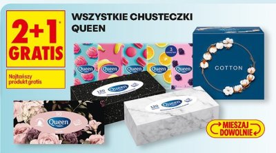 Chusteczki wszystkie rodzaje 2+1 GRATIS promocja w Biedronka