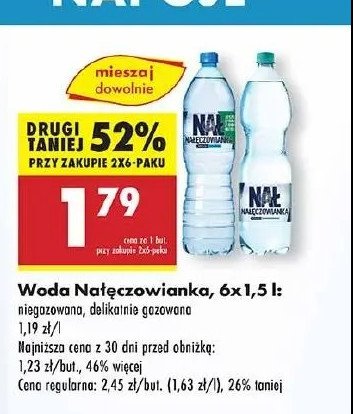 Woda delikatnie gazowana Nałęczowianka promocja