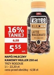 Napój kawowy latte macchiato Muller kaffee promocja