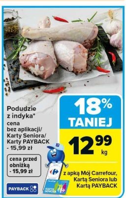 Podudzie z indyka promocja w Carrefour Market