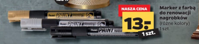 Marker metaliczny do renowacji napis贸w na nagrobkach czarny Pentel promocja