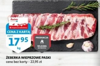 Żeberka wieprzowe paski promocja