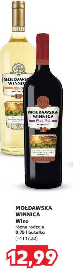 Wino MOŁDAWSKA WINNICA MUSCAT promocja w Kaufland
