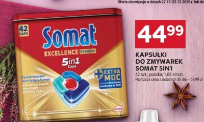 Kapsułki do zmywarek SOMAT 5in1 promocja w Stokrotka