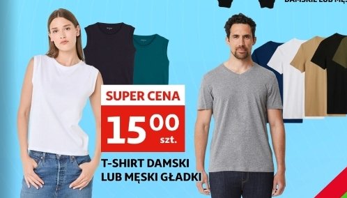 T-shirt damski gładki promocja