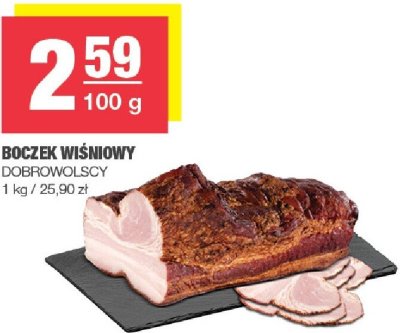 Boczek wiśniowy Dobrowolscy promocja w SPAR