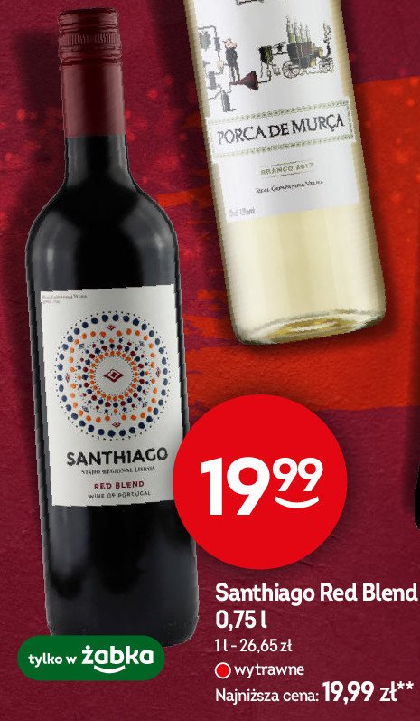 Wino Santhiago red blend promocja