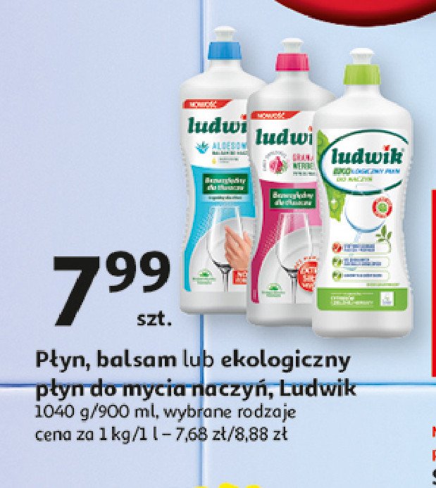 Płyn do mycia naczyń grapefruit Ludwik promocja