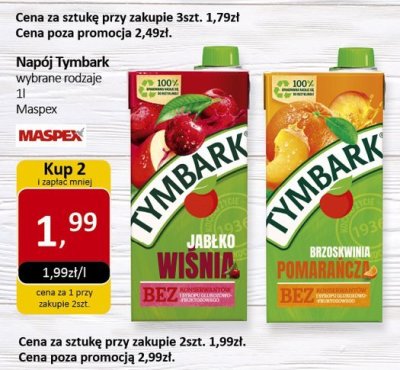 Nap贸j jab艂ko-wi艣nia Tymbark 1936 promocja w Market Point