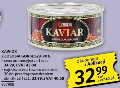 Kawior z 艂ososia promocja w Selgros