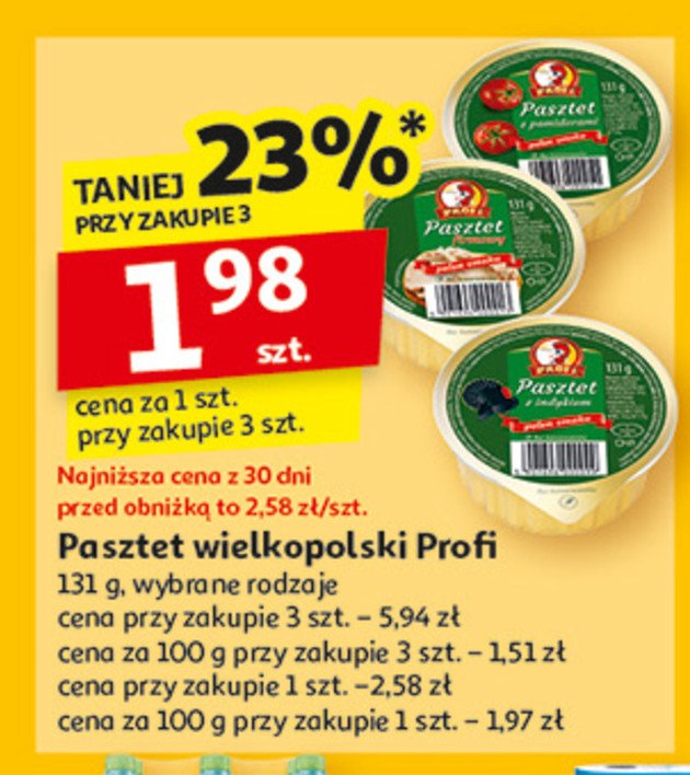 Pasztet z indykiem Profi wielkopolski promocja w Auchan