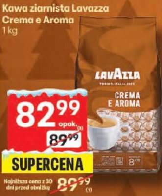 Kawa ziarnista Lavazza Crema e Aroma promocja w Delikatesy Centrum